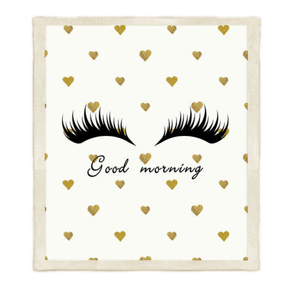 Thickened Double-layer Eye  Digital Printed Airable Cover Square Blanket