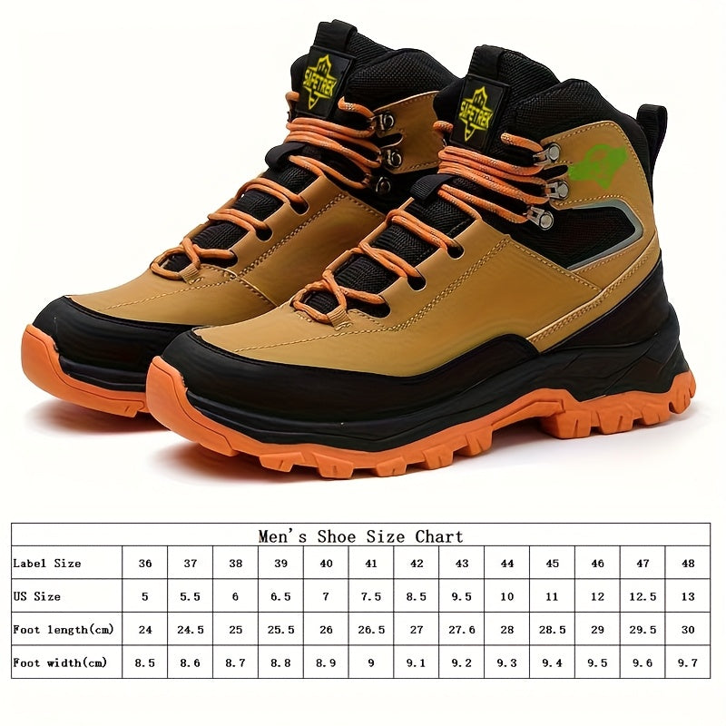 Steel Toes Work Shoes for Men Premium Microfiber Water Resistant Slip Resistant Industrial Safety Steel Toe Work Boots