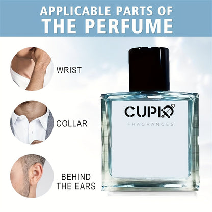 Cupid 2.0 Cologne Spray for Men - 1.7oz Long-lasting Luxury Scent, Perfect Romantic Nights & Valentine's Day Gift - 50ml Travel-friendly Cologne with Mega Discount