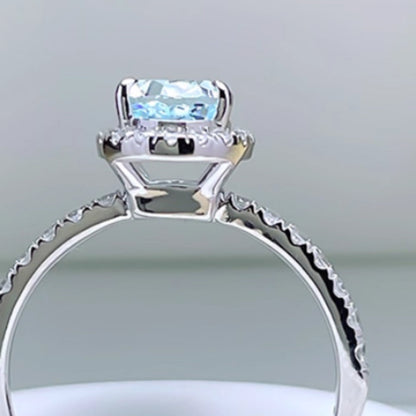 1.5 Carat Fresh Navy Blue Treasure Ring, Light Luxury And Niche