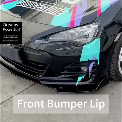 4pcs/Set Material Car Front Lip Spoiler Kit - Stylish Appearance Upgrade, Small Vehicle Bumper Modification Accessories with Easy Installation and Durable Protection for Fenders, Car Spoiler, Car Modification Accessories