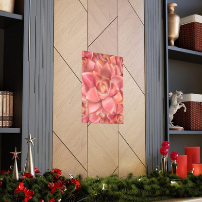 Graptosedum California Sunset Succulent Pattern Botanical Print – Unframed Wall Art