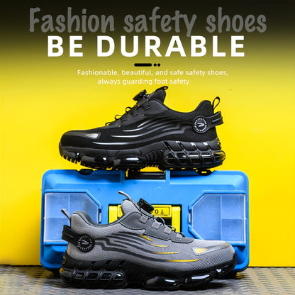 Buttoned Anti-Crush, Anti-Puncture, Comfortable, Breathable And Protective Safety Shoes