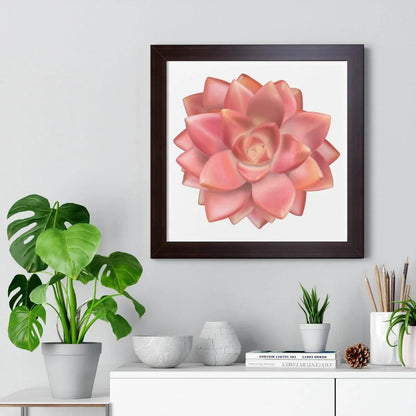 Graptosedum California Sunset Succulent Framed Print – Botanical Wall Art