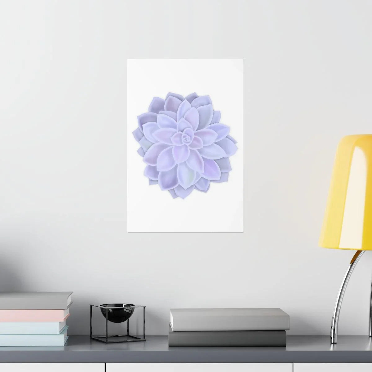Graptopetalum Murasaki Succulent Botanical Print – Unframed Wall Art
