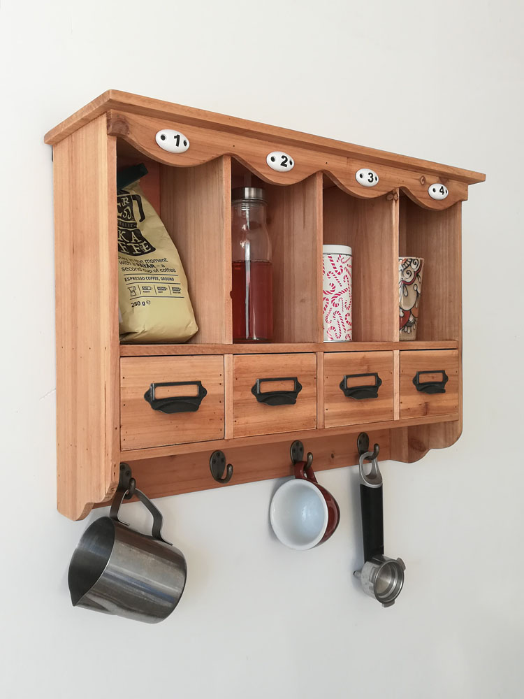 Dining Room Solid Wood Wall Partition Shelf