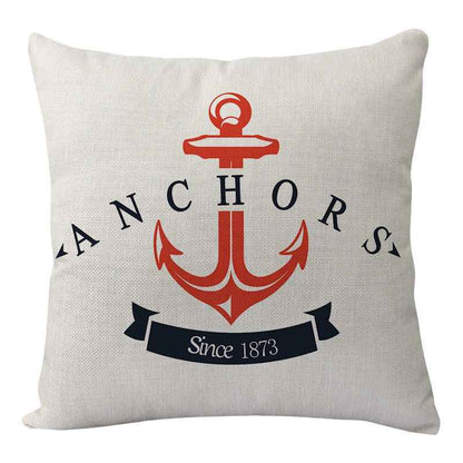 New Lighthouse Anchor Digital Printing Linen Pillowcase