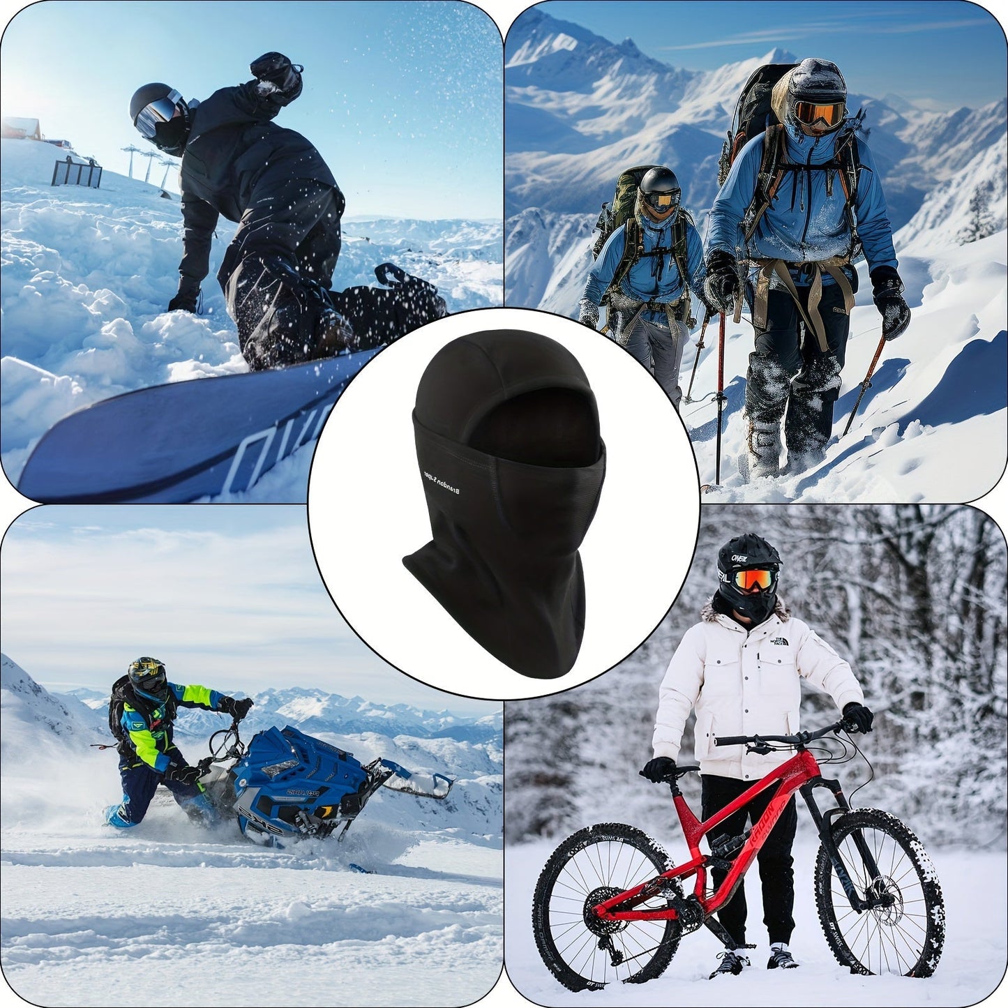 Face Mask, Cold Weather Winter Fleece Thermal Ski Mask Cover for Men Women, Warmer Windproof Breathable, Cold Weather Gear for Skiing, Outdoor, Riding Motorcycle & Snowboarding