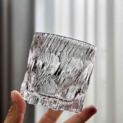 Retro Glacier Glass Whiskey Crystal Glass Beautifully Designed Western Liquor Glass