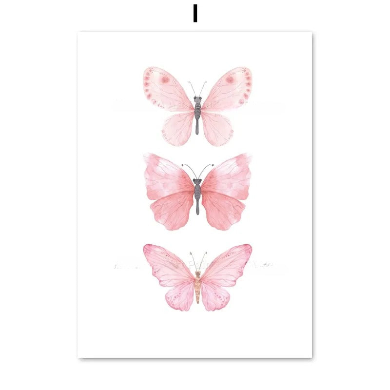 Ballet Alphanumeric Children's Room Art Canvas Painting