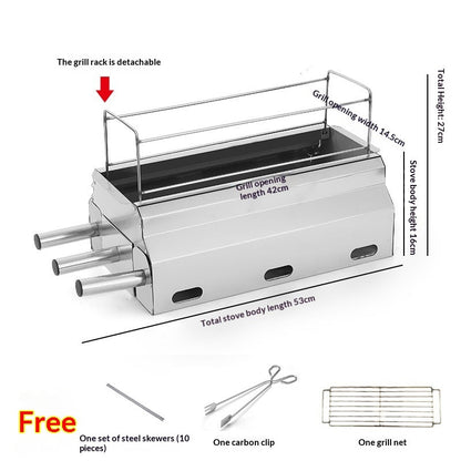 Stainless Steel Carbon Commercial Grill
