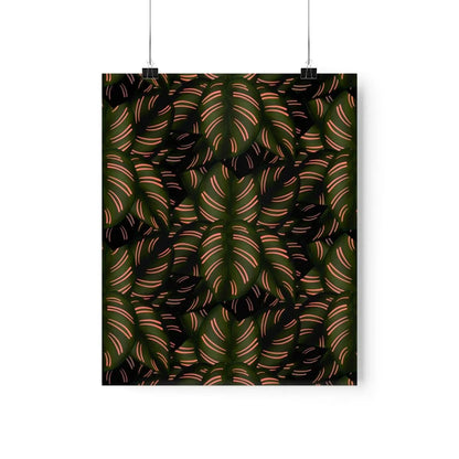Calathea Pinstripe Botanical Print – Unframed Wall Art