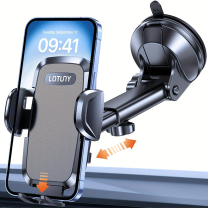 LOTUNY Car Phone Holder, Universal Hands-Free Phone Holders for Your Car, 3-in-1 Phone Mount for CarAir Vent Compatible with for iphone for samsung Google and All 4" to 7, 2" Phones