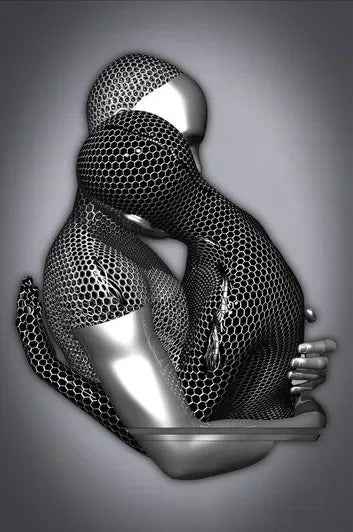 Metal  Sculpture Art Abstract Poster Canvas Painting Core
