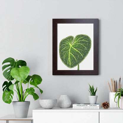 Philodendron Gloriosum Framed Print – Botanical Wall Art