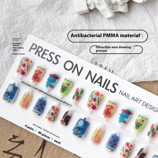 Spring Suede Frosted Seal Nail Art