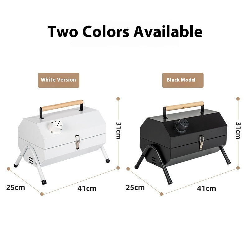 Portable Grill For Both Frying And Baking Purposes