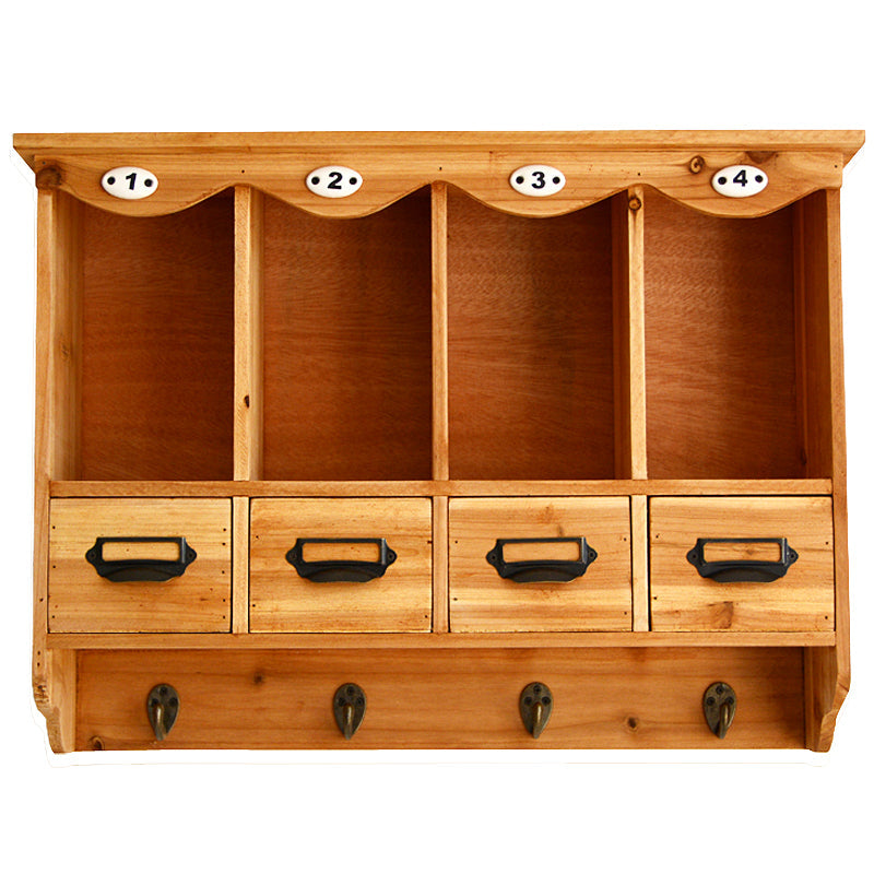 Dining Room Solid Wood Wall Partition Shelf