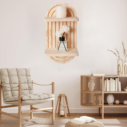 Home Wall Mount Double Shelf Candlestick