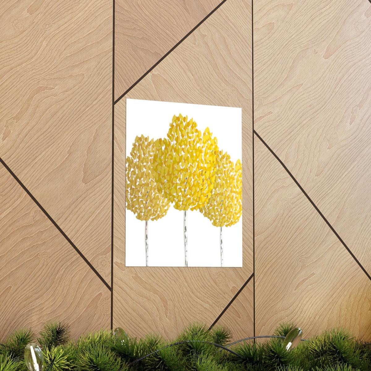 Fall Aspen Print – Unframed Wall Art