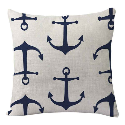 New Lighthouse Anchor Digital Printing Linen Pillowcase