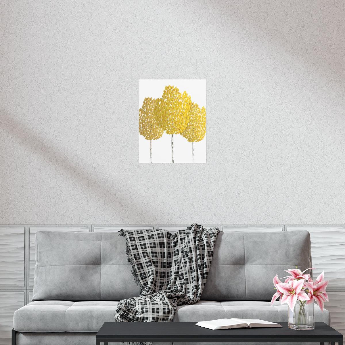 Fall Aspen Print – Unframed Wall Art