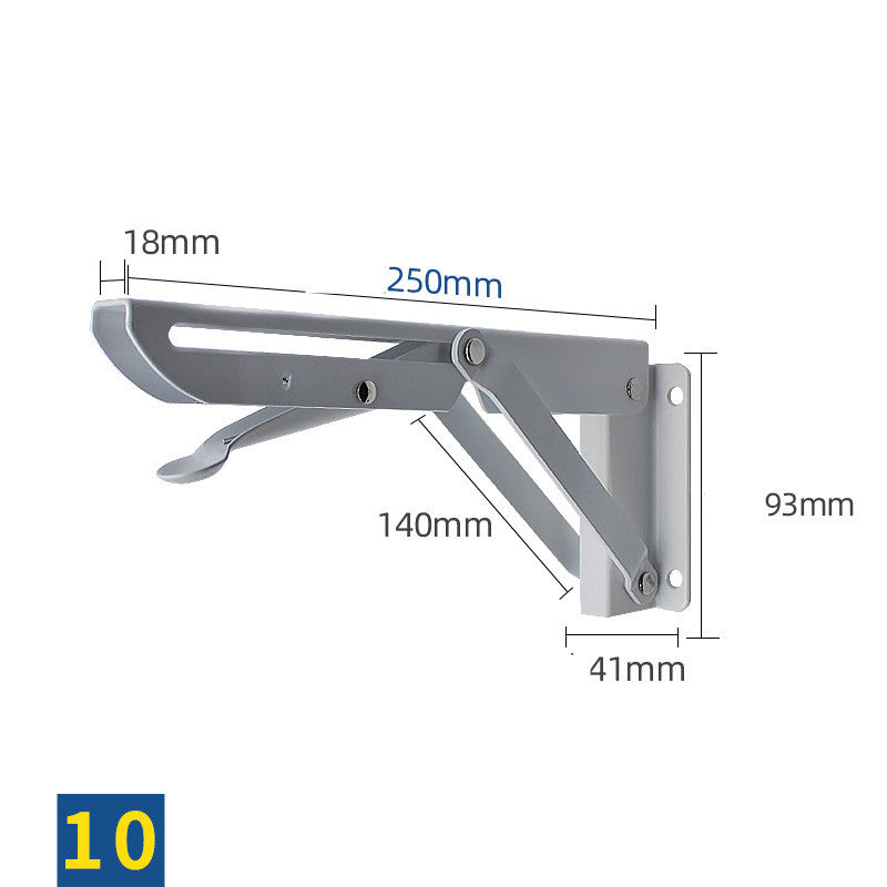 Stainless Steel K-shaped Folding Triangle Bracket Wall Shelf Shelf Support Frame