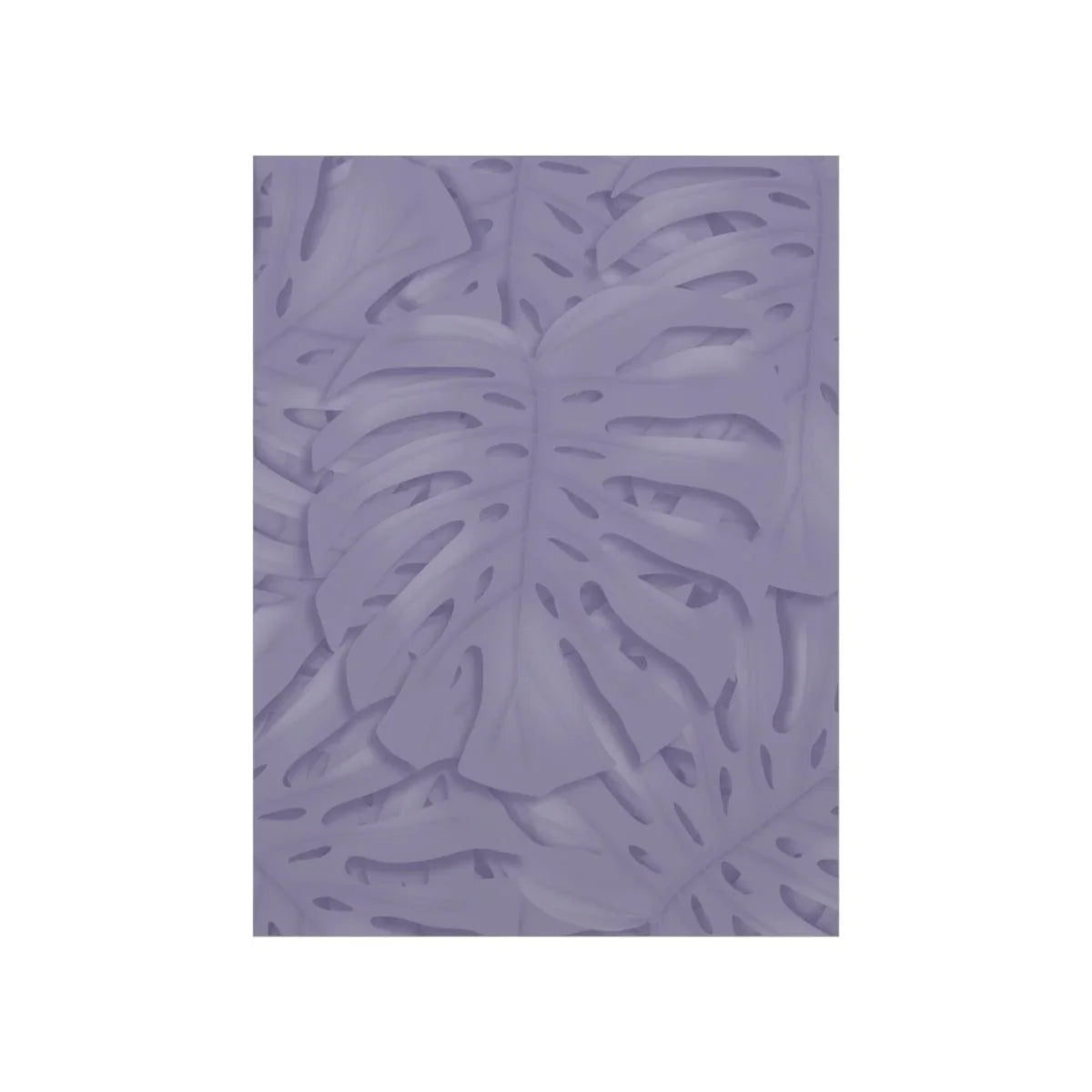 Violet Monstera Botanical Print – Unframed Wall Art