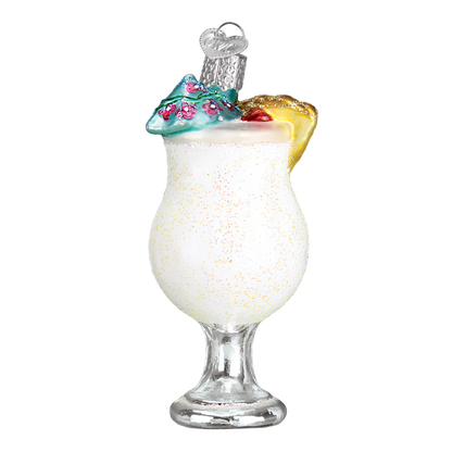 Pina Colada Glass Ornament