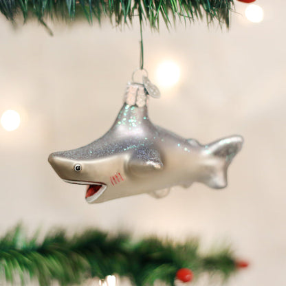 Shark Glass  Ornament
