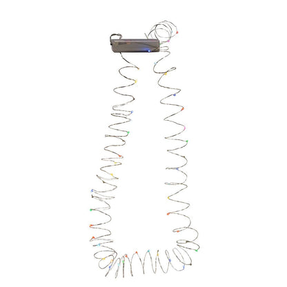 50-Light Battery-Operated LED Fairie Light Set - Multicolor