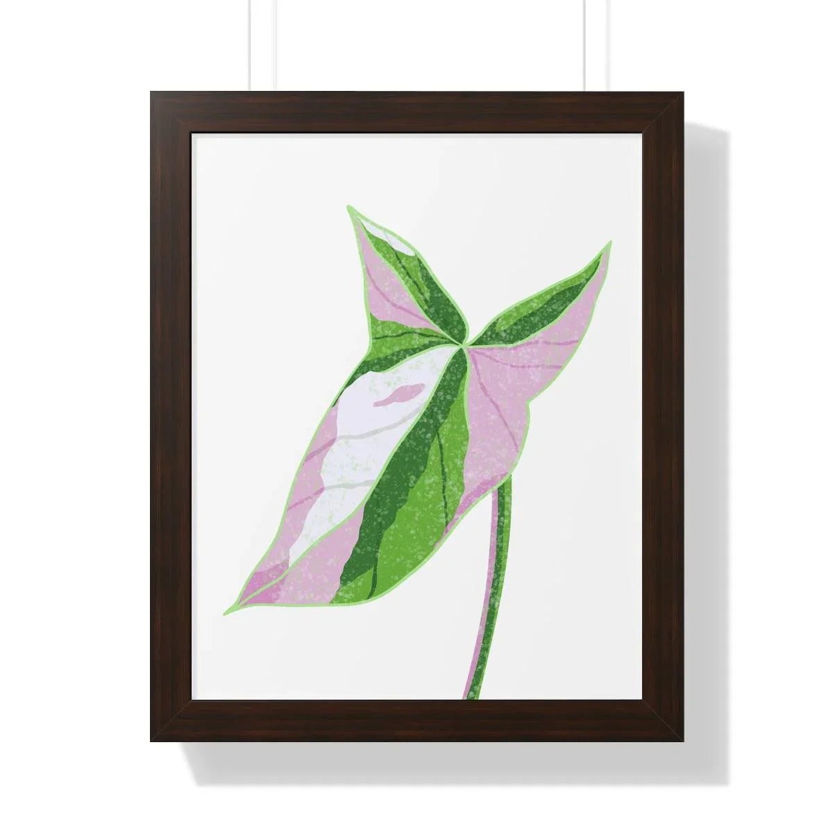 Syngonium Tricolor Framed Print – Botanical Wall Art