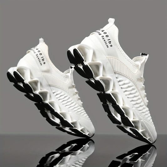 Athletic Footwear for Men - Cozy And Airy Sneakers, Practical, with a Soft Sole Ideal for Prolonged Standing, Featuring a Fish Scale Pattern for Gym Workouts, Walking, And Outdoor Pursuits