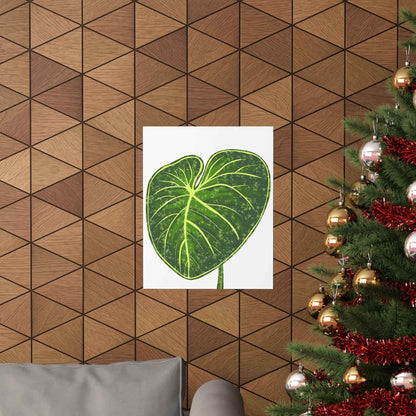 Philodendron Gloriosum Botanical Print – Unframed Wall Art