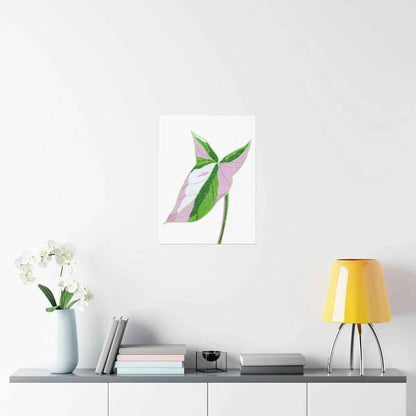 Syngonium Tricolor Botanical Print – Unframed Wall Art