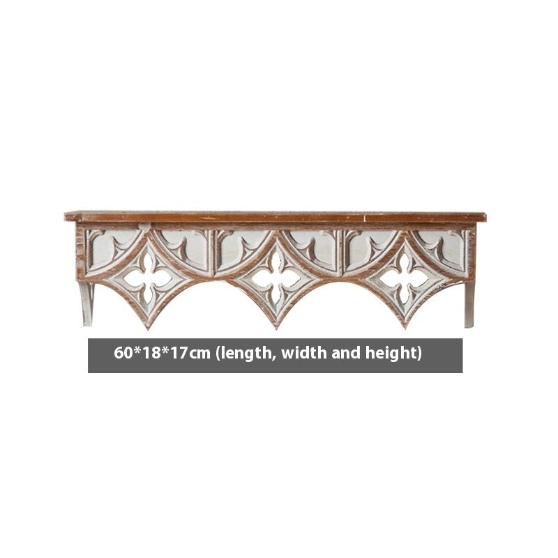 Pastoral Style Bed & Breakfast Flower Shelf Background Wall Decoration Shelf