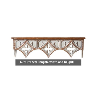Pastoral Style Bed & Breakfast Flower Shelf Background Wall Decoration Shelf