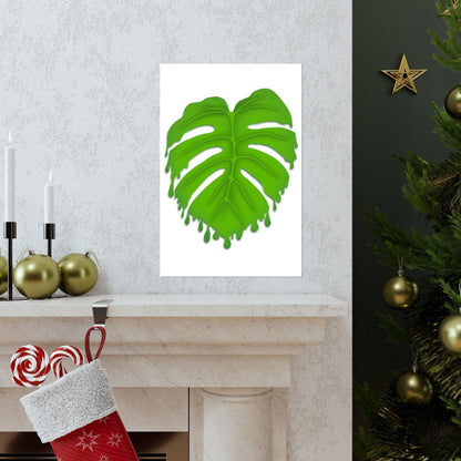 Melting Monstera Botanical Print – Unframed Wall Art