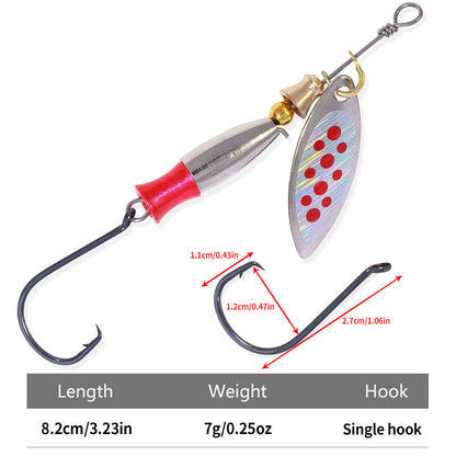 Spinner Spoon Bass Lure Metal Sequins Bait Fishing Lures For Lake Sea Pike Carp