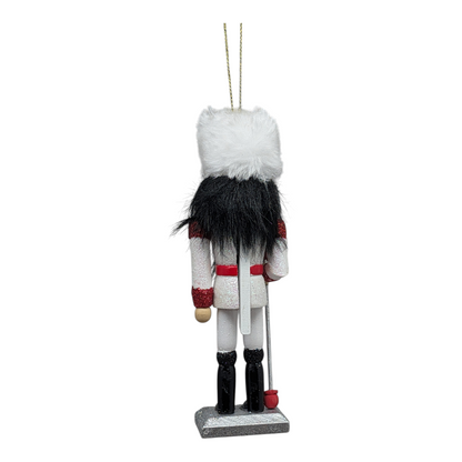Hollywood 6 inch Wooden Nutcracker - White Fur Hat