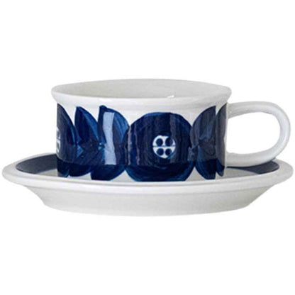 Medieval Ceramic Vintage Hand-painted Replica Coffee Cup And Saucer Wide Mouth Cup
