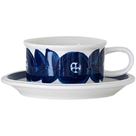 Medieval Ceramic Vintage Hand-painted Replica Coffee Cup And Saucer Wide Mouth Cup