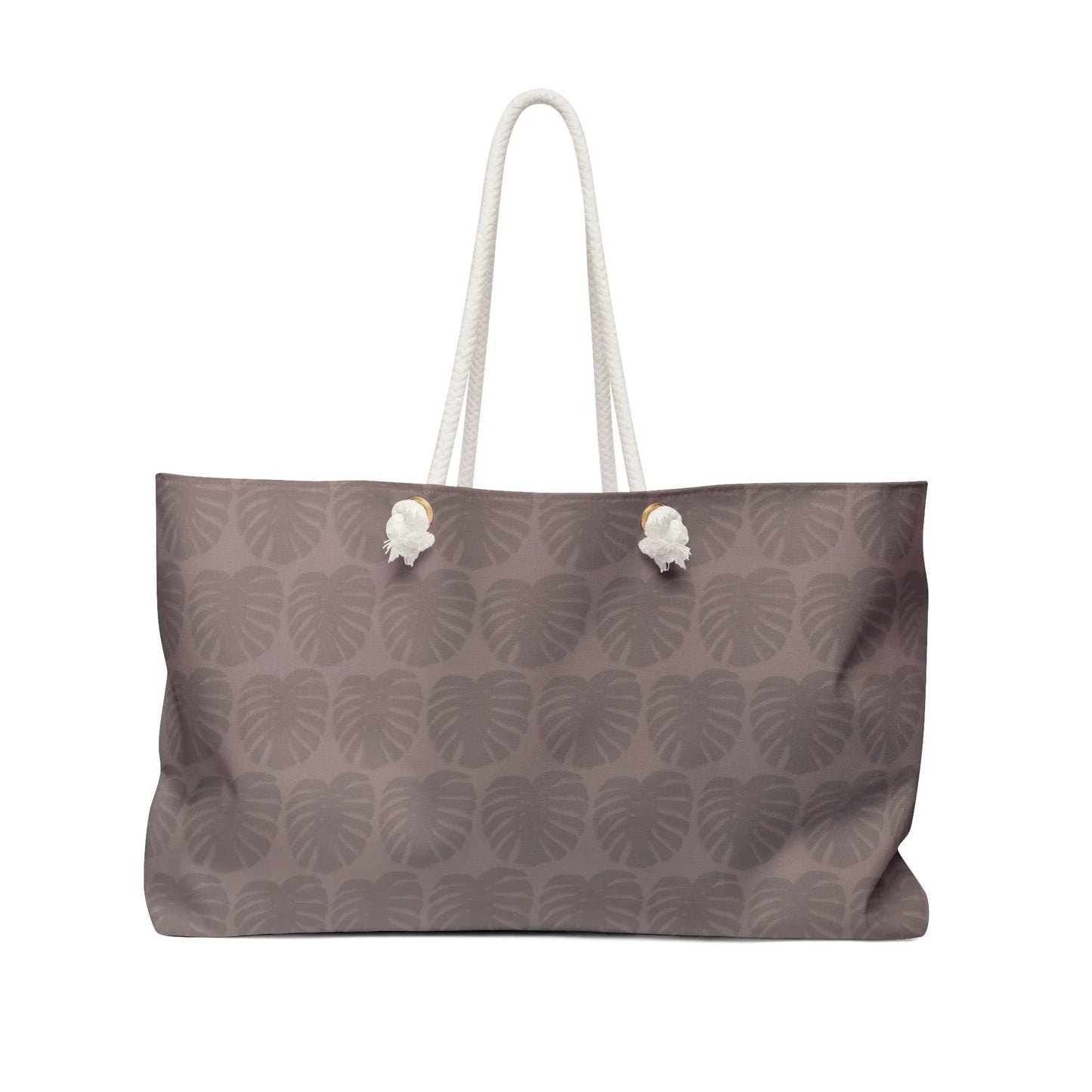 Mauve Monstera Pattern Weekender Bag