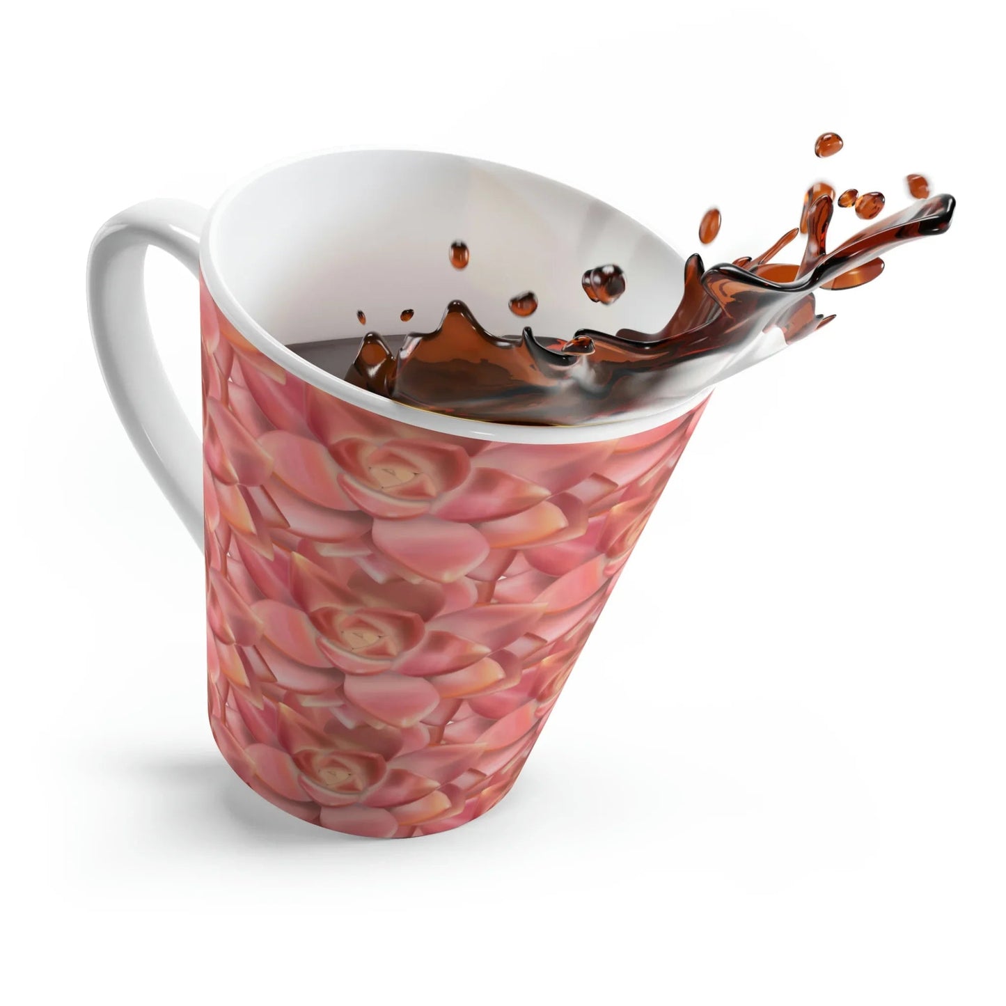 Graptosedum California Sunset Succulent Pattern Ceramic Mug 12 oz