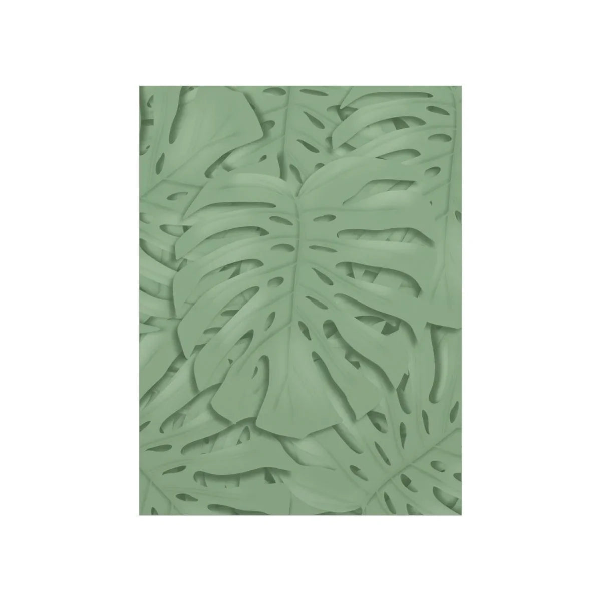 Sage Green Monstera Botanical Print – Unframed Wall Art