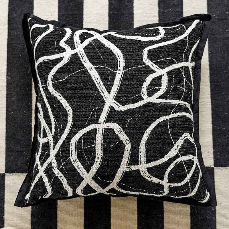 Mid-century Modern Light-luxury Sofa Throw Pillow With A Premium Feel Bed Waist Cushion Cover