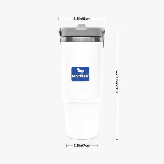 1119. Flip Straw Tumbler - 30oz