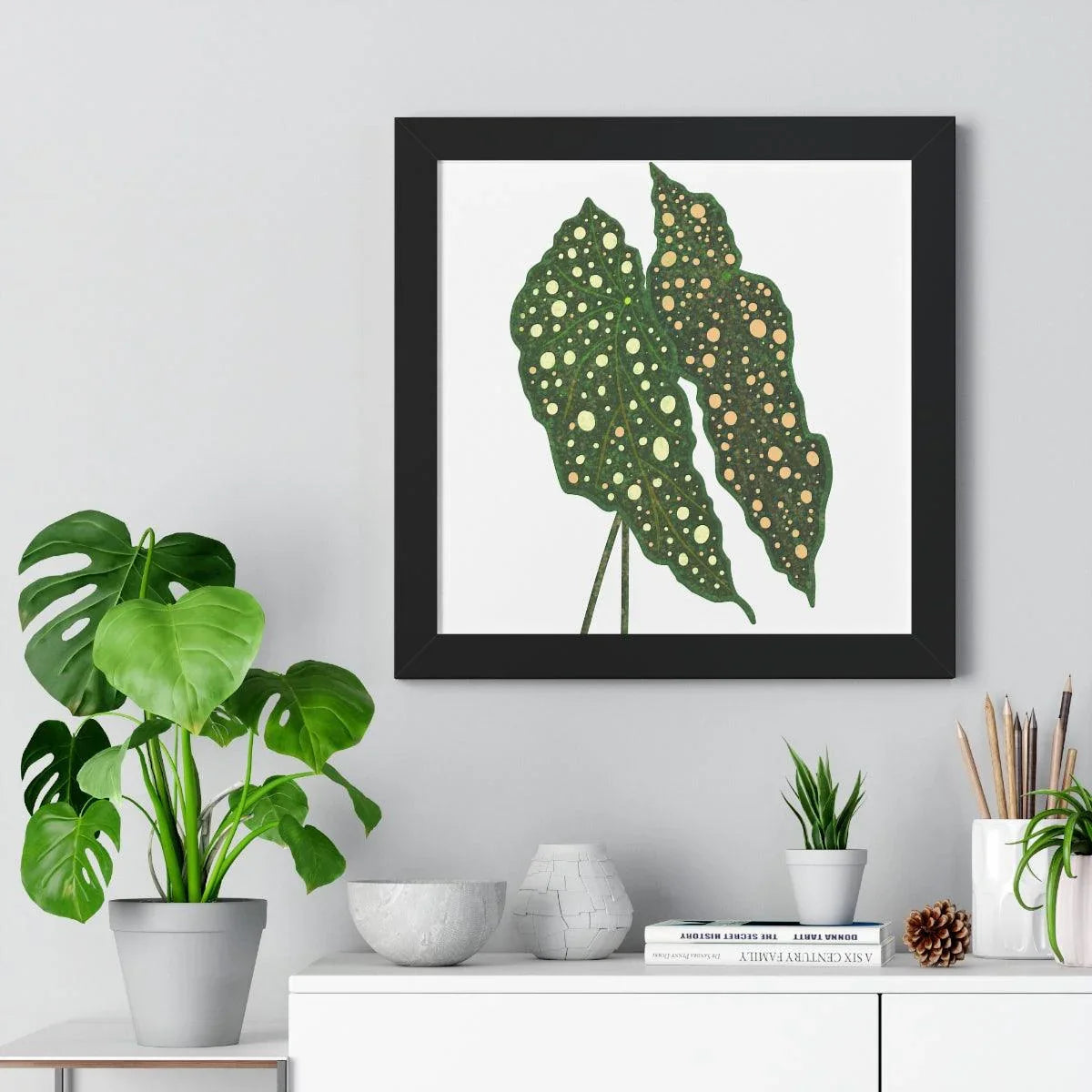 Begonia Maculata Framed Print – Botanical Wall Art