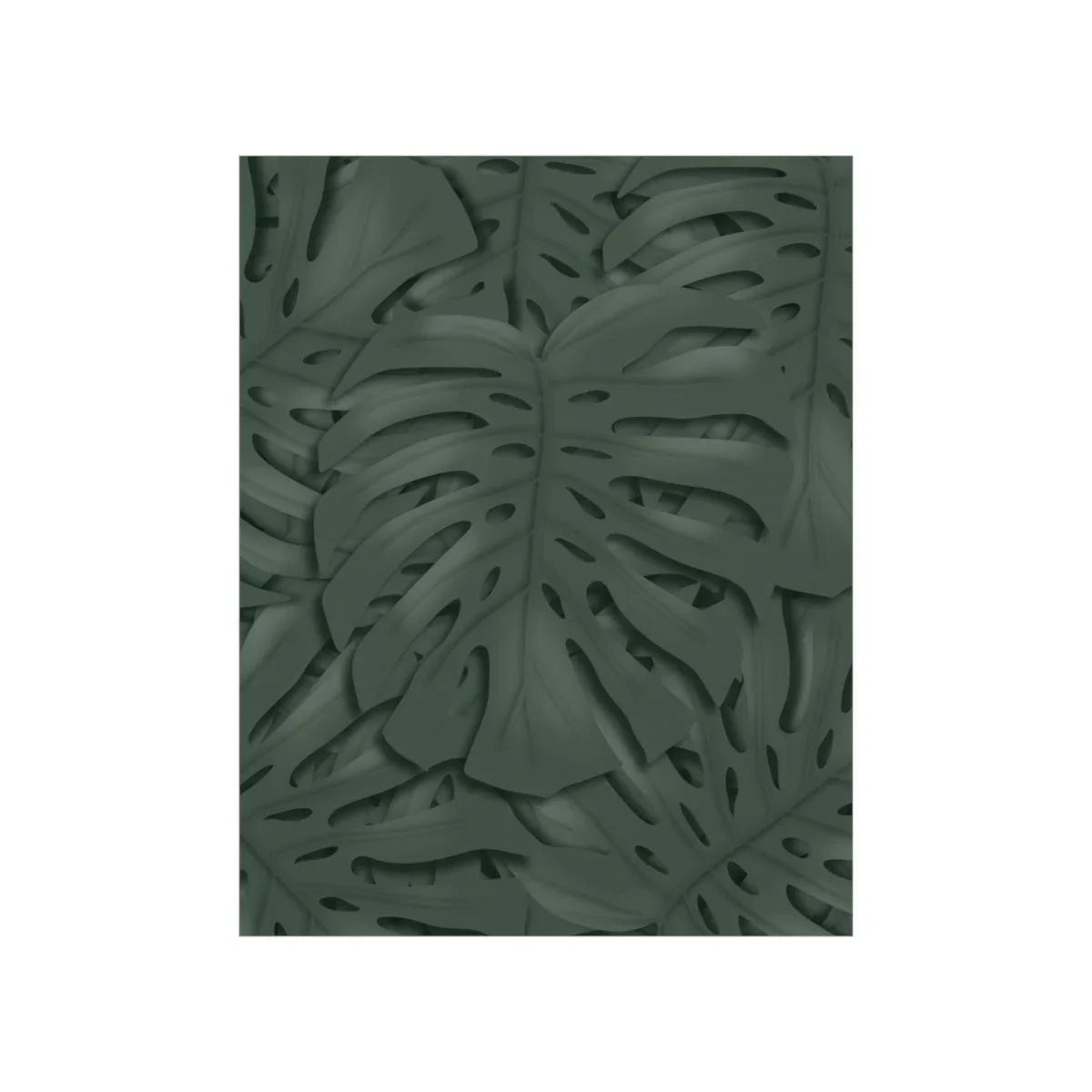 Deep Green Monstera Botanical Print – Unframed Wall Art