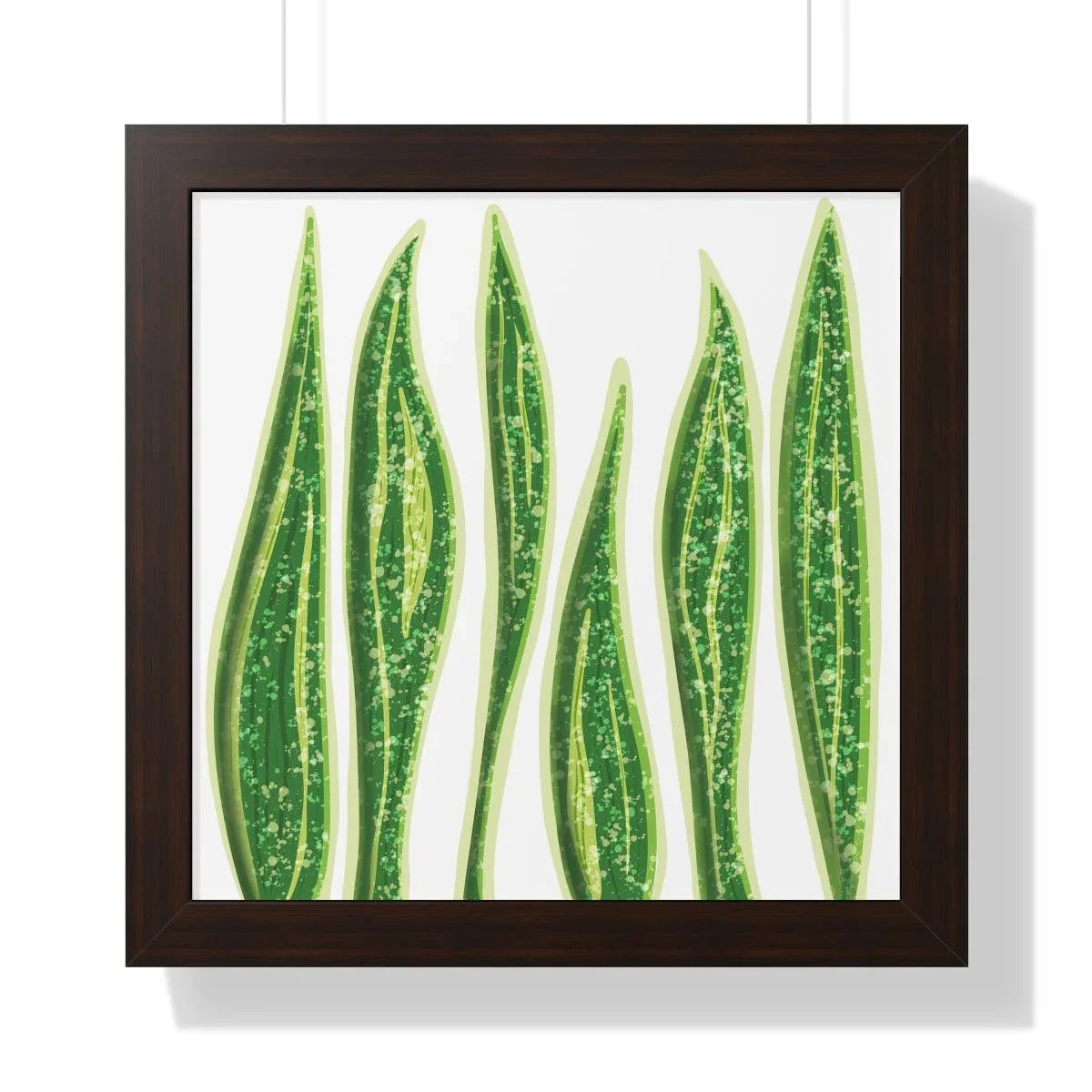 Snake Plant Framed Print – Botanical Wall Art